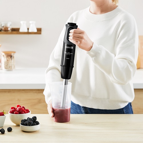 Moulinex Optichef Hand Blender, 1000 Watt, 17 Functions, 1.5L Chopper, 800ML Beaker, Whisk, Black - DD6554EG Moulinex Optichef Hand Blender, 1000 Watt, 17 Functions, 1.5L Chopper, 800ML Beaker, Whisk, Black - DD6554EG